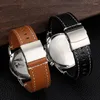 Oglądaj zespoły Universal Dowolne marka szybkie wydanie Liszee Grain Watchband Men Men Pasek 20 mm 22 mm składane klamra