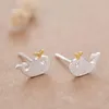 Stud Earrings Real 925 Sterling Silver Whale For Women Girls Fashion Sterling-silver-jewelry Brincos Brinco