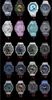 Andra klockor Iced Out Watch Digital Sport Men's Quartz Watch 20 Color Ultra Thin Dleveroble Assembly LED Waterproof World Time Oak Series Full Function J230606