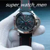 Inne zegarki Super wysokiej jakości zegarek Titanio Watchs 47 mm skórzany pasek Automatyczne czarne tarcze mechaniczne zegarki Sapphire Luminessent Wodoodporne męskie J230606