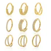 Naso Anelli Studs G23 Setto nasale anello piercing helix clicker orecchini Cartilagine Zircone spirale setto Cerniera gotica sezione Gioielli per il corpo 230605