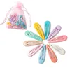 Other 10-40Pcs New Women Girls Cute Colorful Waterdrop Shape Hairpin Sweet Snap Hair Clips Barrettes Solid Fashion Hair Accessories