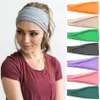 Hoofddeksels Haaraccessoires Vrouwen Katoen Hoofdband Mode Bands voor Vrouw Effen Tulband Twist Gebreide Haarband Twisted Geknoopt Headwrap 230605