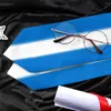 Halsdukar examen skärm Honduras flagga halsduk sjal stal safir blå med stjärna rand Bachelor klänning tillbehör band 180 14 cm