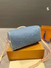 حقائب 35 سم مصممين البحرية الأزرق الدنيم كروس أكياس الكتف مصمم حقائب اليد النسائية المحافظ