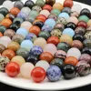 20mm Reiki Healing Chakra Natural Stone Craft Ball Bead Quartz Mineral Crystals Tumbled Gemstones Handbit Hem Dekoration Tillbehör God presenter