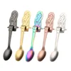 304 Stainless Steel Mermaid Coffee Spoons Scoop Hanging Coffee Spoon Teaspoon Sugar Moka Ice Cream Tea Spoon Tools