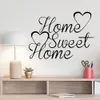 Hem Sweet Home Decor Wall Stickers DIY avtagbar konst Vinyl Family Citat Wall Sticker Decorating Diy Family Art Anpassad