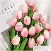 Faux Floral Greenery Real Touch Artificial Flowers Mini Tip Party Wedding Home Decor Drop Delivery Garden Accents Dh7H4