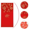 Embrulho para presente 10 Pçs Ano Oco Envelope Vermelho Envelopes de Dinheiro Pacotes de Armazenamento Bolsas Casamentos Papel Chinês