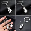 Key Rings Metal Boxing Ring 3D Fighting Keychain Holder Bag Hangings Fashion Jewelry Drop Delivery Dhq9W