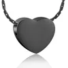 Kedjor Cremation Jewelry for Ashes - Heart Pendant Memorial Urn Necklace Holder Rostfritt stål Keepsake