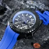 Orologi da polso MOD Sport Orologio da polso Acciaio inossidabile NH70 Movimento Full Hollow Quadrante Vetro zaffiro Impermeabile Automatico Trasparente Cassa aperta