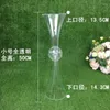 Vaser 10st bröllopsfest ceremoni transparent klar akryl pedestal kolumner vas för bakgrundssteg