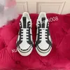 Top Brand Women Casual Shoes Leather Lace-Up Sneaker Fashion Running Trainers Letters Woman Shoes Flat Printed Gym Sneakers2023