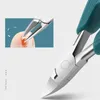 Nail Clippers Professional Toe Cutter ingrown toenail tool Thick Nails Dead Skin Dirt Remover Super Sharp Curved Blade Tool 230606