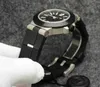 Andere horloges Automatisch mechanisch BG Saffierglas Zilveren wijzerplaat 44M Herenhorloge Met rubber beklede letterring Lichtgevende blauwe rubberen band J230606