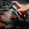 50st 100/200 ml glas spray oljeflaska pump oljepanna sprayer olje dispenser med tratt bbq kök matlagning köksredskap verktygsmaterial