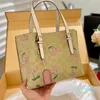 Designer -Cherry Tote Bag Print Bag Totes Women Brown Luxury Handbags White Leather Shopping Bags Cross Body Shoulder Bag Bags