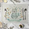 Table Napkin Cartoon Cuteness Printed Tablemat Cloth Pad Cup Dining Doilies Dish Party Coffee Tea Placemat Kitchen