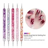 Nagelbürsten Acryl Art French Liner UV Gel Dotting Carving Pen Malwerkzeug Manikürist Komplettset Pinsel mit Stifthalter 230606