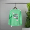 Heren Plus Size Hoodies Sweatshirts 2022Ss Lente En Zomer Nieuwe Hoogwaardige Katoen Afdrukken Korte Mouw Ronde Hals Panel Tshirt M Dhsj8