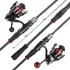 Conjunto de carretel de pesca Sougayilang combo de carretel de vara e conjunto de vara 1.82.1M 6 seções Vara de pesca e 5.2 1 Relação de engrenagem Reel de pesca Kit de molinete giratório 230606