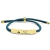 Braccialetti con ciondoli astrologici in acciaio inossidabile placcato oro Bracciale zodiacale intrecciato per regalo