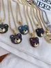 Collane con ciondolo 6PCS Trendy Exquisite Bear Shiny AAA Zircon Collana per le donne Designer Creatività Gioielli di alta qualità 230606