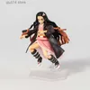 Manga Anime Manga Demon Slayer Kamado Nezuko Figma 508DX Tanjiro 498DX PVC Action Figür Model Koleksiyon Hediyesi Oyuncak T230606