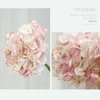 Dekorativa blommor konstgjorda hortensia huvuden gren silke falska flore bröllop arrangemang bord diy hem dekoration