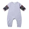 ジャンプスーツ新しいタトゥースリーブ新生児幼児ジャンプスーツロッククライミングベイビーボーイと女の子の服G220606