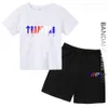 Комплекты одежды Summer Trapstar футболка Kid Boys Boys Shorts Sets Streetwear Suit Men Женская одежда для девочек спортивная одежда 230606