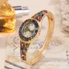 Watches high quality Wristwatches Luxury Watches Womens Crystal Quartz Bracelet watch