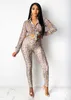 Women Designers Tracksuits Clothes 2023 Spring and Summer New Brand Sports Fashion Digital Printing Two Piece Set