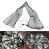 Fishing Accessories High Quality nylon foldable fishing net fish pot trap creel simple guard flat bottom beam mouth length 1 meter 230606