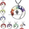 Pendentif Colliers Cristal Arbre De Vie Hibou 7 Chakra Collier En Pierre Naturelle Femmes Enfants Bijoux De Mode Will And Sandy Drop Delivery Pe Dhkgx