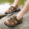 Outdoor Sommer Sandalen Männer Schuhe Neue Echtes Leder Komfortable Strand Sandale Männlichen Alias Wandern Chaussure Hohe Qualität Schuhe L230518