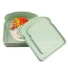 Opslagflessen Sandwich Box Toast Vorm Containers Voor Kinderen Herbruikbare Vaatwasmachinebestendig Volwassen Lunchboxen Home School