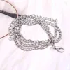 Kedjor 10st Link Cable Chain Necklace Silver Color DIY Making Smycken Fynd 50 cm Lång storlek: 3,5x2,5mm