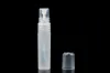 Blanda färger 100pcslot 5 ml Multicolor Transucens Plast Atomizer Bottle Travel Makeup Parfym Spray Refillable Bottle