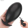 HMOON Inflatable Anal Dildo Expandable Butt Plug with Pump Men Anal Dilator Massager Adult Products Silicone Sex Toys for Women L230518