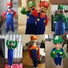 Cosplay Child Anime roliga Halloween Costumes Super Mari Luigi Brother Costume Kids Fancy Cosplay Jumpsuit 230606