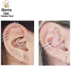 Naso Anelli Studs 50PCS Acciaio inossidabile Zircone CZ Segmento incernierato Naso Setto Clicker Anello Orecchini rotondi Cerchi Ear Tragus Helix Piercing Gioielli 230605