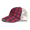 Ball Caps berretto da baseball regolabile in plaid di cotone per uomo e donna 106 G230606