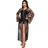 Vêtements ethniques robes africaines de noël pour femmes 2023 Dashiki Sexy noir maille diamants Maxi Robe vêtements de fête Robe Femme avec intérieur