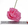 Fleurs décoratives Usine En Stock Artificielle PE Rose Avec Tige Foamflower Bouquet De Mariée Saint Valentin Faux Fleur