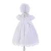 Meisje Jurken Baby Doop Jurk Bonnet Doopjurk Outfit Party Eerste Verjaardag Vestidos Para Navidad De Bebes