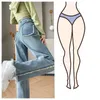 Jeans femme rétro bleu clair taille haute droite femmes Vintage classique Highstreet pleine longueur Denim pantalon 2023 pantalon A210