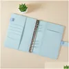 Blocchi per appunti Creativo Aron Color Hand Book A5 A6 Blocco note 6 Raccoglitore ad anelli Notebook Er Agenda Organizer Journal Cancelleria Kawaii 220927 Dro Dhjqo